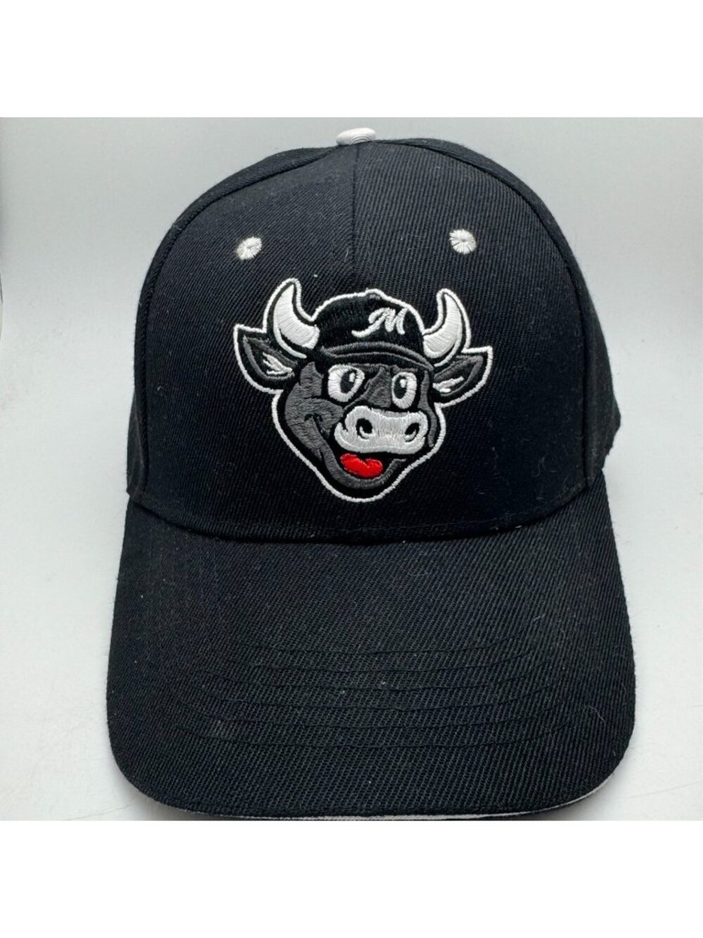 Milwaukee Milkmen Hat Cap APC Bo Vine Mascot Black Adjustable Baseball Embroider